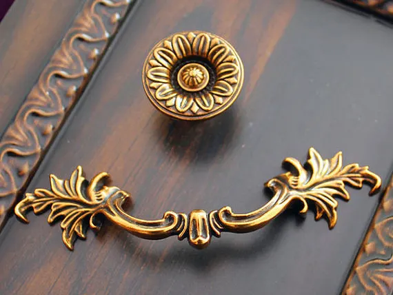 Furniture Hardware Drop Pulls - Vintage Schubladengriffe Griffe Drop Pulls Bail