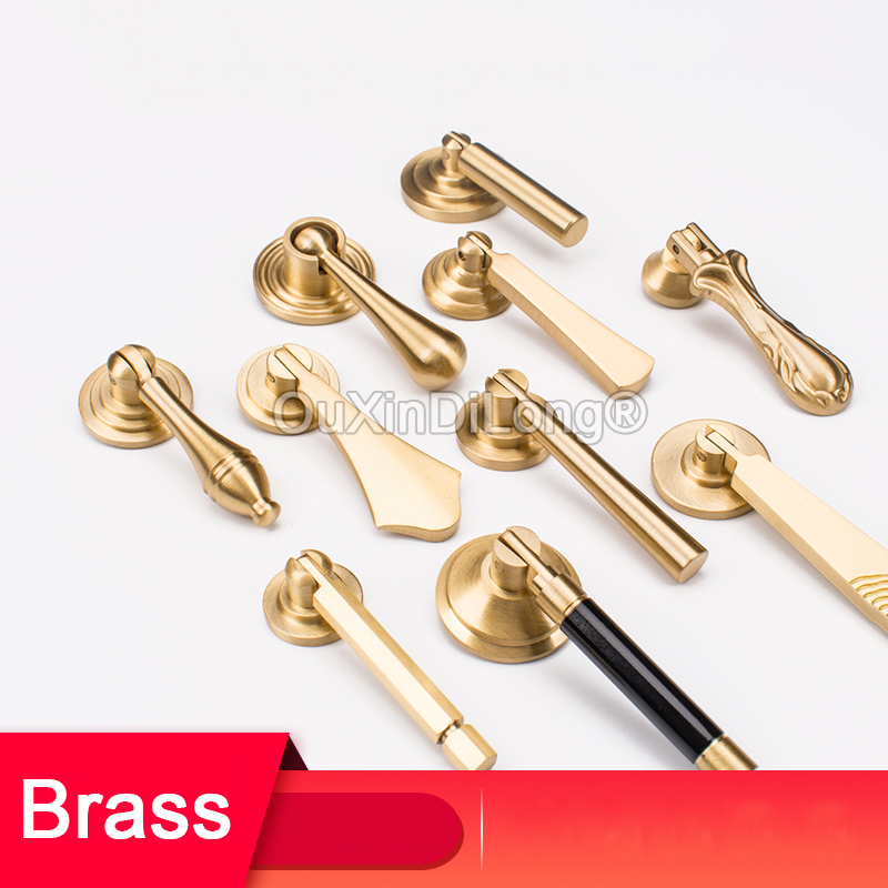 Furniture Hardware Drop Pulls - 1 Stück Messinggriffe im chinesischen Stil,