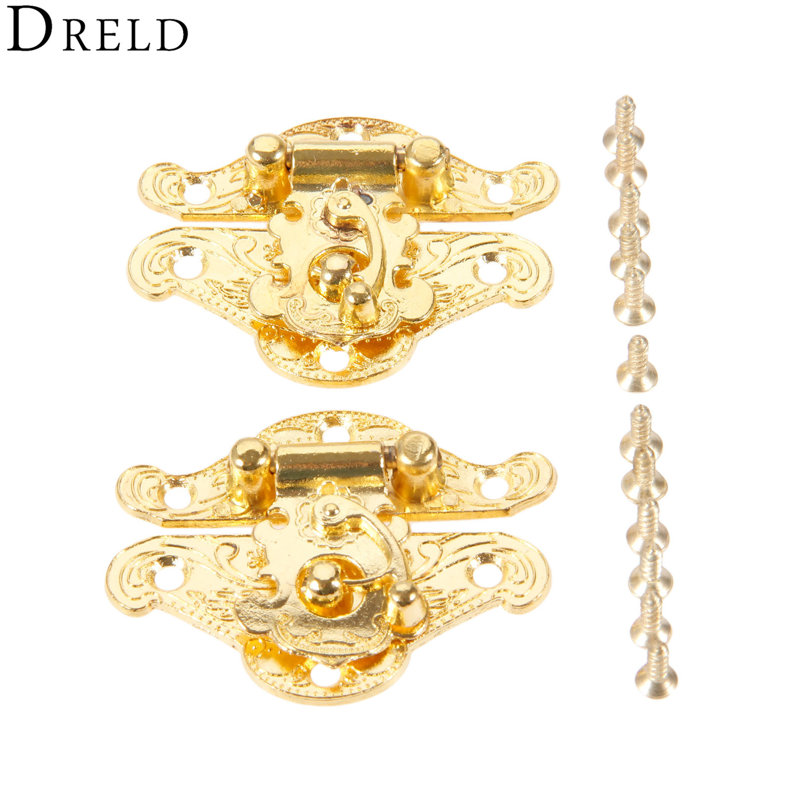 DRELD 2Pcs Antike Gold Box Lat – Furniture Hardware Manufacturer Bewertung und Preis